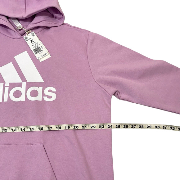 Adidas Originals Women's Adicolor Trefoil Bliss Lilac Sweatshirt Hoodie XL New - Picture 3 of 6